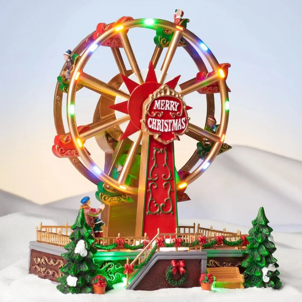 St. Nicholas Square® LED Musical Merry Christmas Ferris Wheel Table Decor